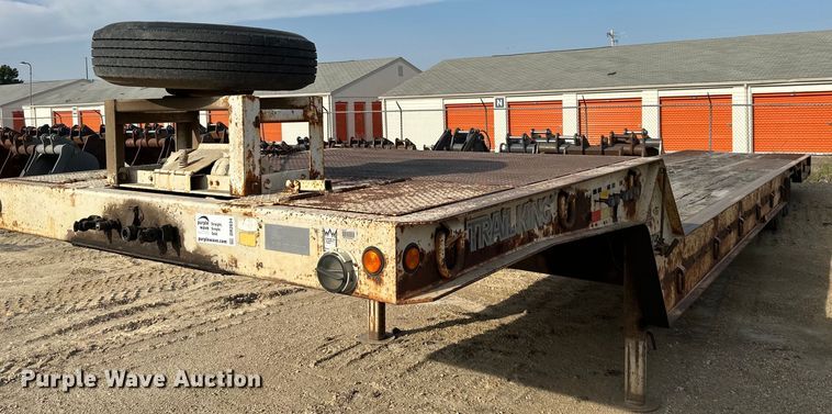 image for item DR2634 1991 Trail King  TK70HT462 drop deck hydraulic tail equipment trailer
