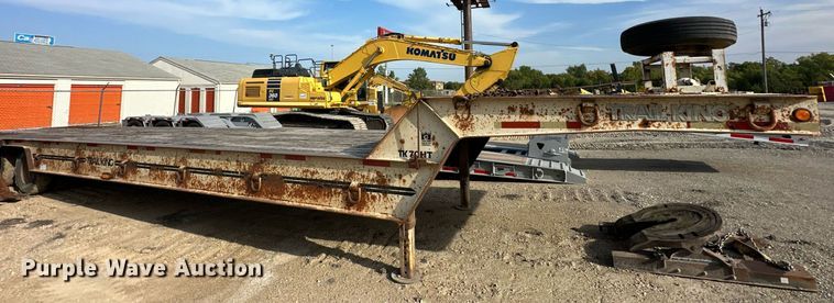 image for item DR2634 1991 Trail King  TK70HT462 drop deck hydraulic tail equipment trailer
