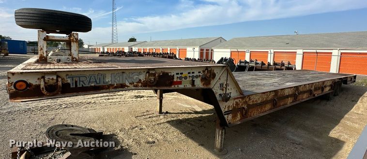 image for item DR2634 1991 Trail King  TK70HT462 drop deck hydraulic tail equipment trailer