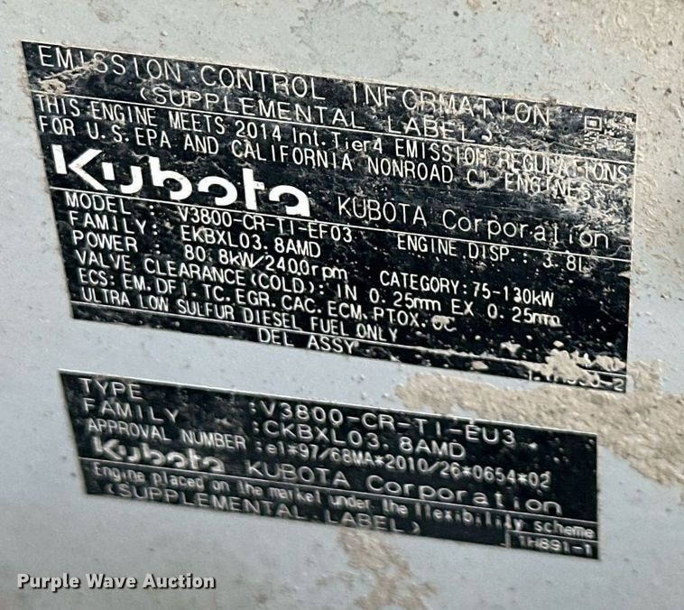 image for item DR2661 2015 Takeuchi  TL12 tracked skid steer loader