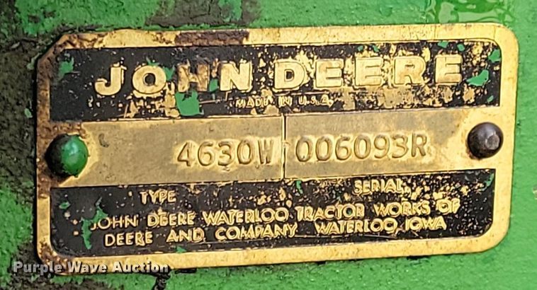 image for item DR4392 1973 John Deere 4630 tractor