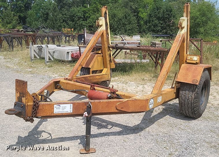 image for item DR4908 1995 Slabach Construction reel trailer