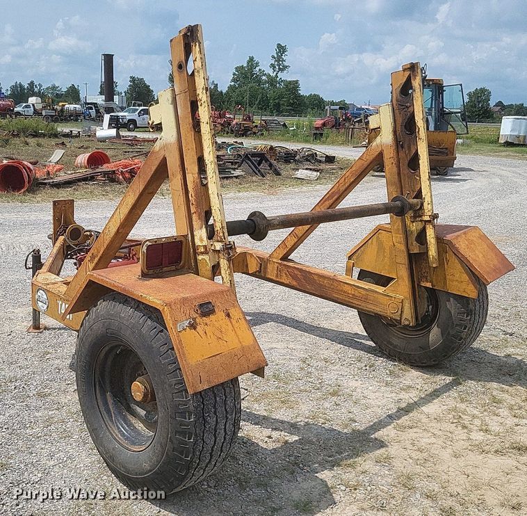 image for item DR4908 1995 Slabach Construction reel trailer