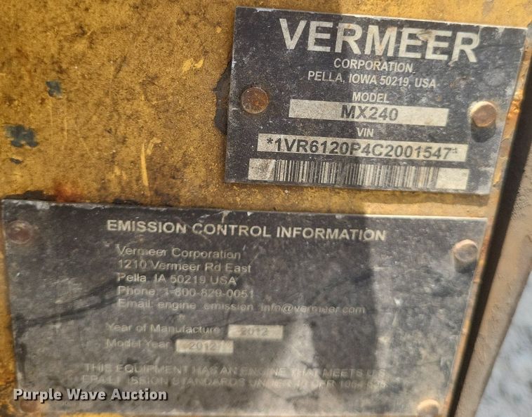 image for item DR4911 (2) Vermeer MX240 fluid mixing units