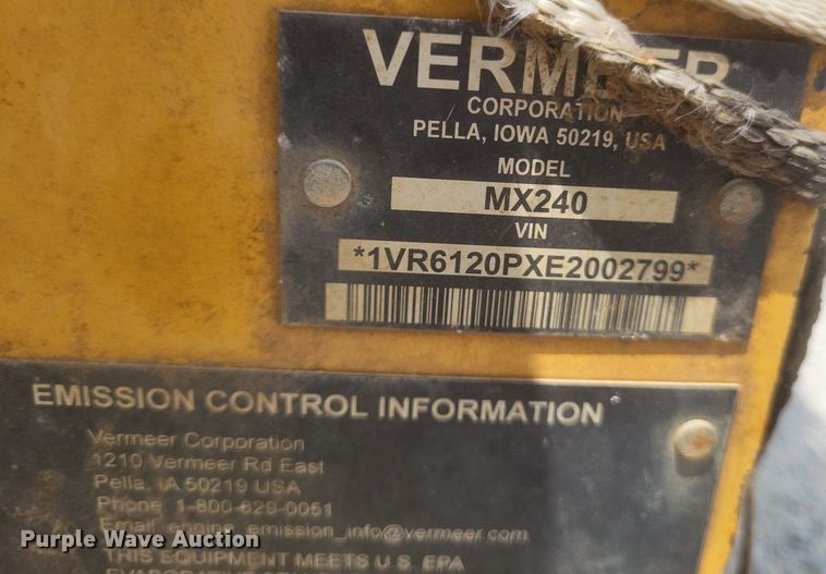 image for item DR4912 (2) Vermeer MX240 fluid mixing unit