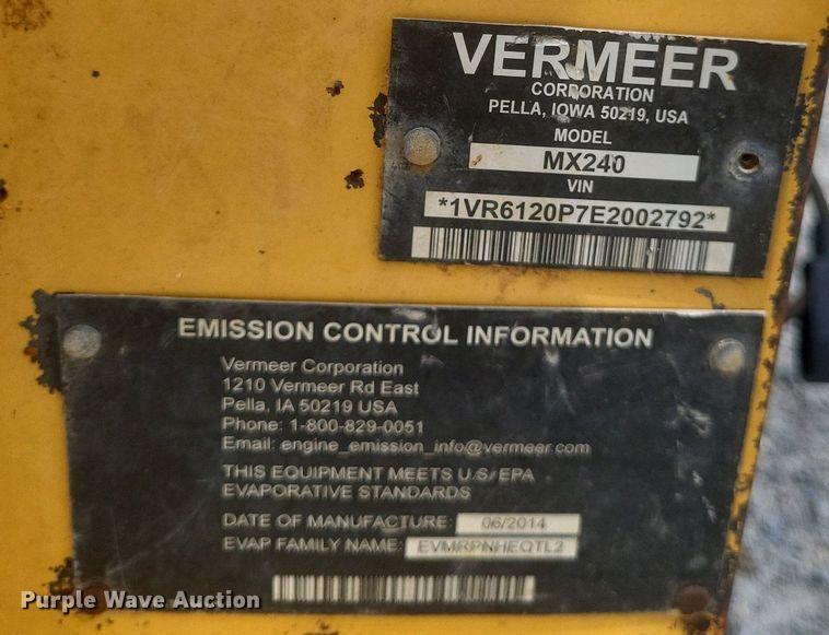 image for item DR4912 (2) Vermeer MX240 fluid mixing unit