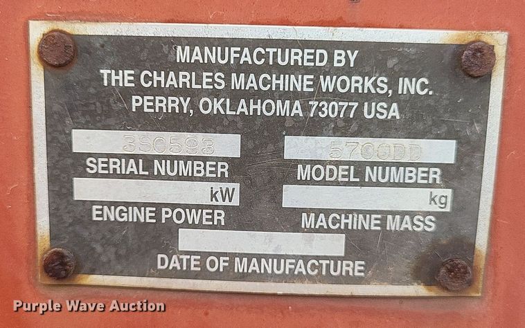 image for item DR4914 1999 Ditch Witch  5700 vibratory cable plow