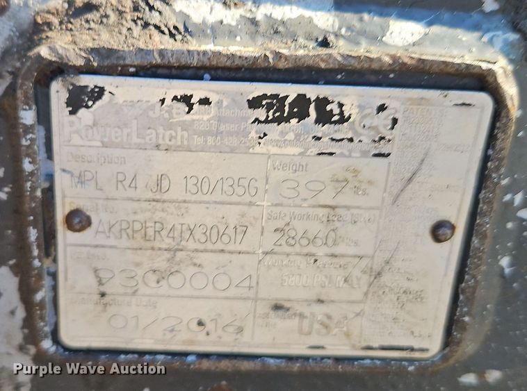 image for item DR8784 2016 John Deere 135G excavator