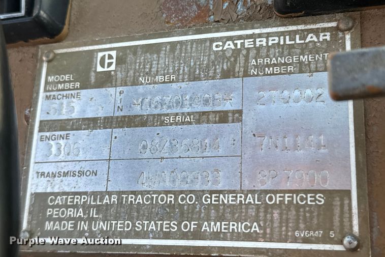 image for item DS4729 1987 Caterpillar 615 elevating scraper