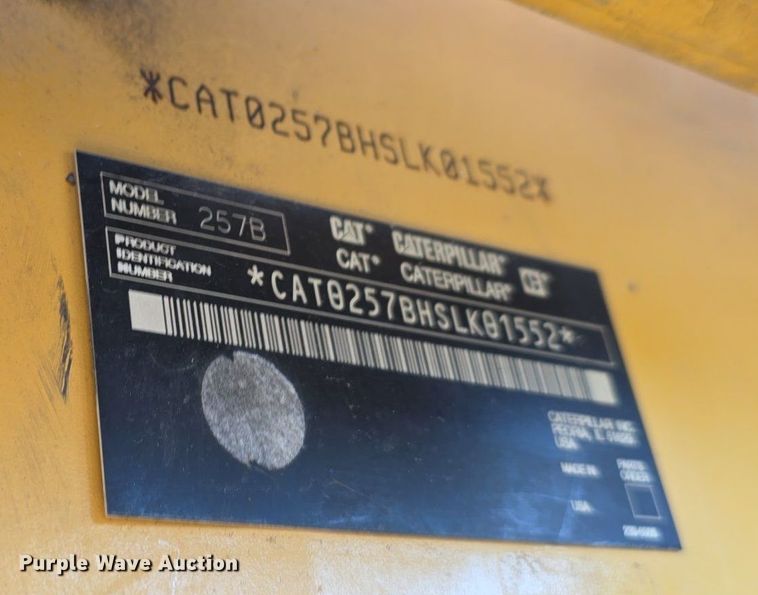 image for item DS4791 2004 Caterpillar 257B tracked skid steer loader