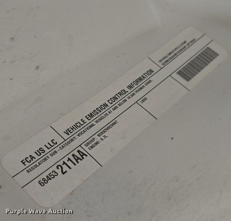 image for item DS4832 2019 Dodge Ram 5500HD utility / service truck