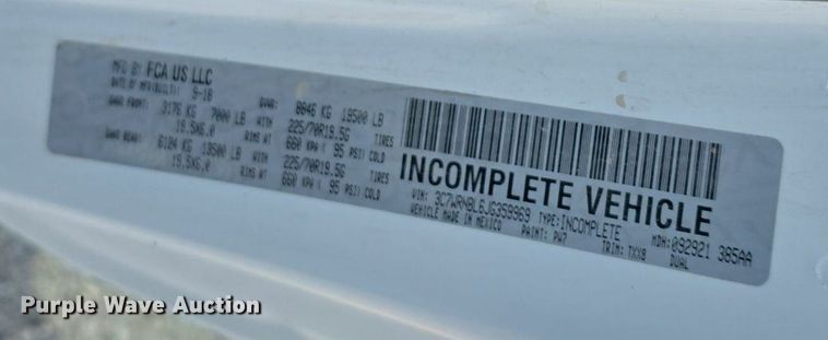 image for item DS4833 2018 Dodge Ram 5500HD utility / service truck