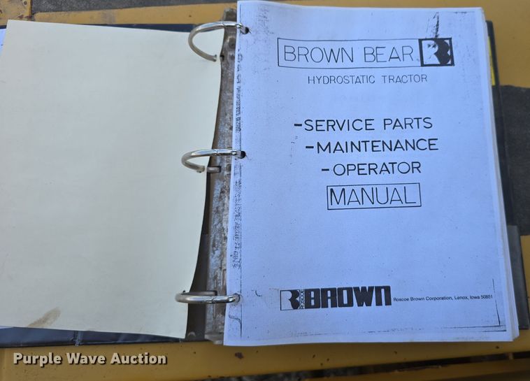 image for item DS4850 1981 Brown Bear II Series D tractor