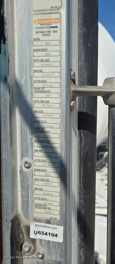 image for item DT5265 2012 Kenworth W900 ready mix truck