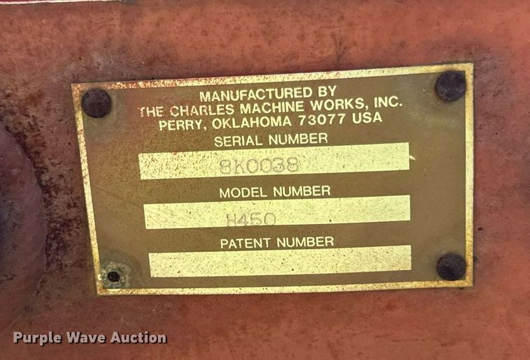 image for item DV5929 1992 Ditch Witch  4500 trencher