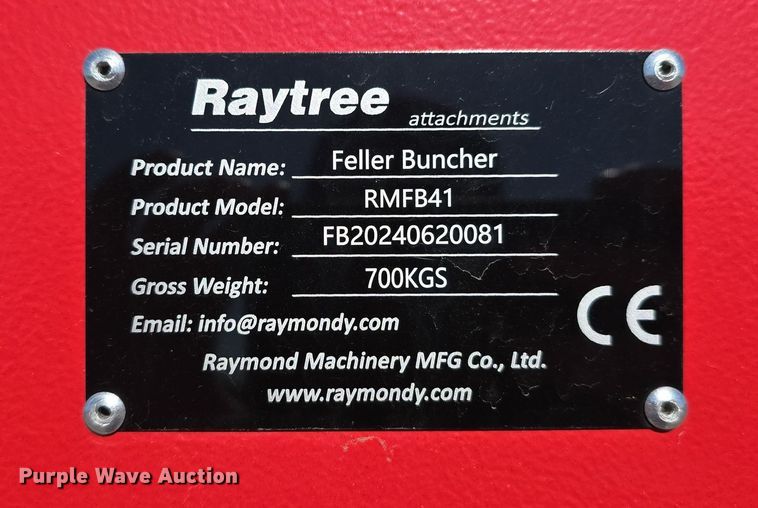 image for item DW3776 Raytree RMFB41 skid steer feller buncher