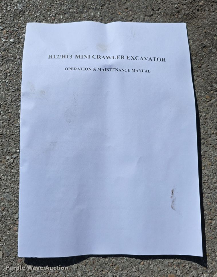 image for item DW3778 2024 AGT H13R mini excavator