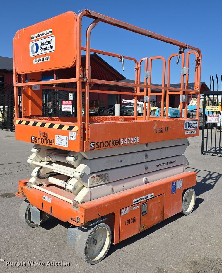 image for item DW3780 2017 Snorkel S4726E scissor lift
