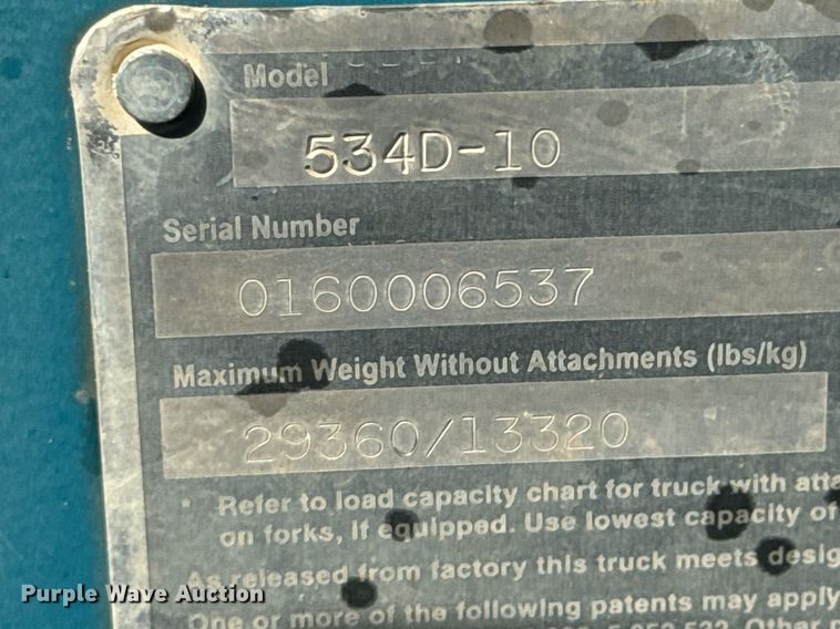 image for item DX1321 2004 JLG 534D10-45 telehandler