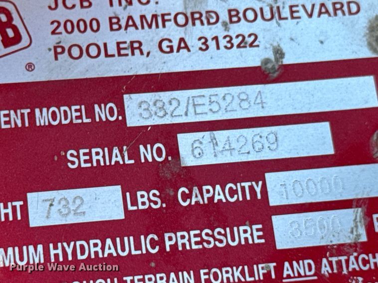 image for item DX1324 JCB 332/E5284 forklift forks