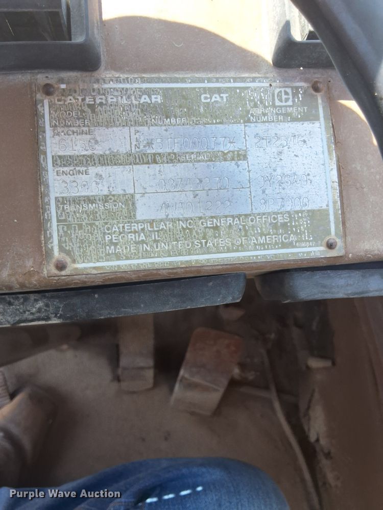 image for item DX3518 1988 Caterpillar  615C elevating scraper