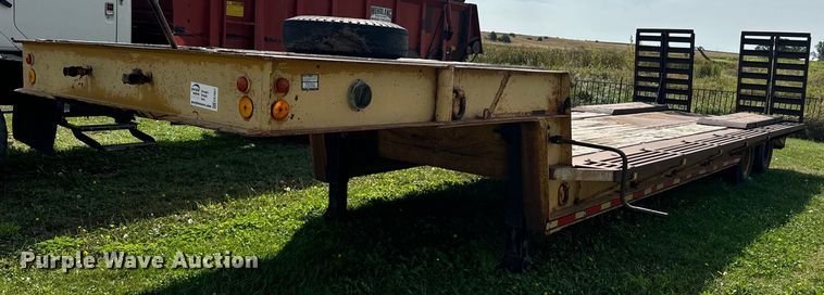 image for item EE7651 1966 Load King FB16D drop deck equipment trailer