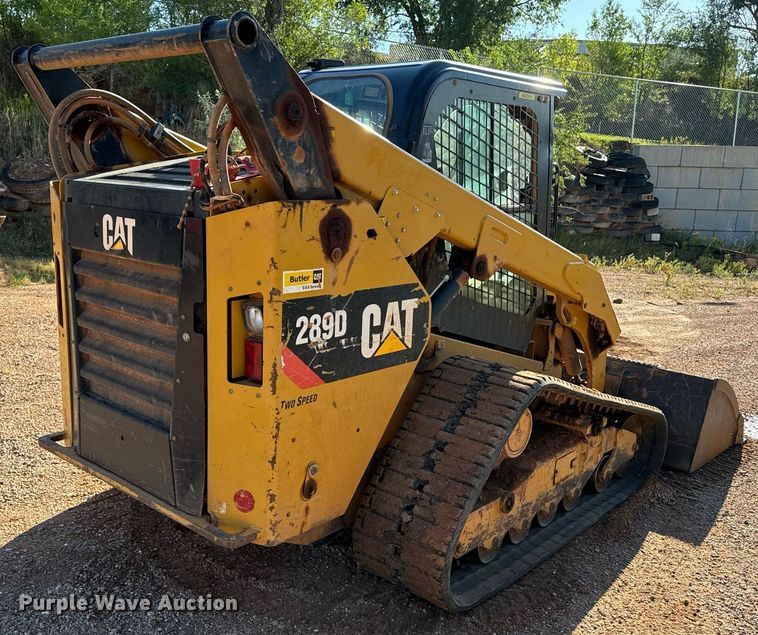 image for item EE7668 2015 Caterpillar 289D tracked skid steer loader
