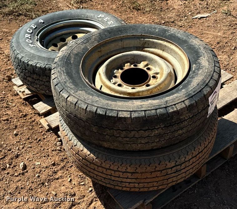 image for item EE7695 Misc wheels and tires (3) tires and wheels