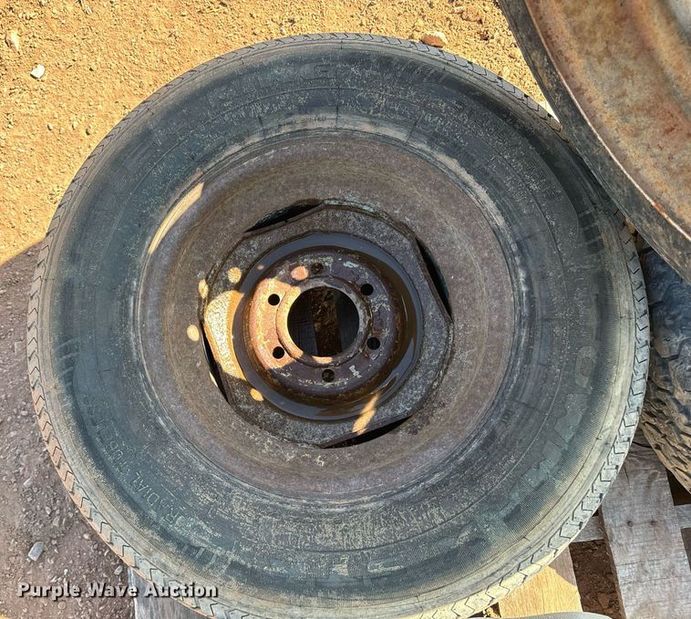 image for item EE7695 Misc wheels and tires (3) tires and wheels