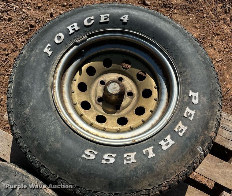 image for item EE7695 Misc wheels and tires (3) tires and wheels