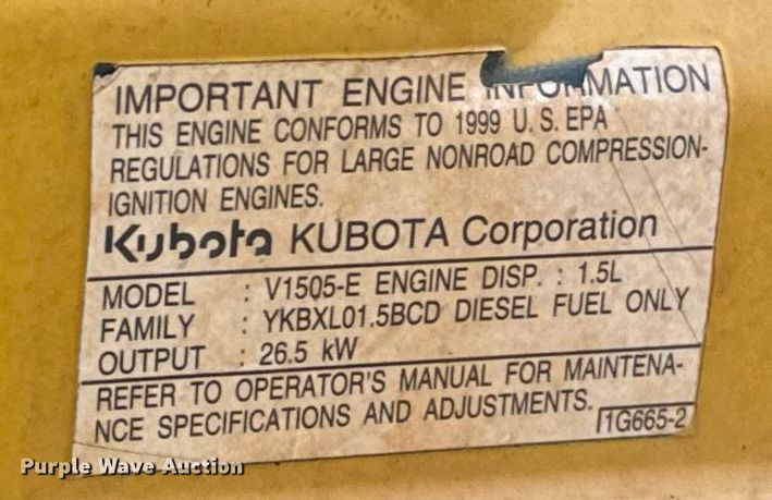 image for item EE7699 2002 Vector 09007 vacuum excavator