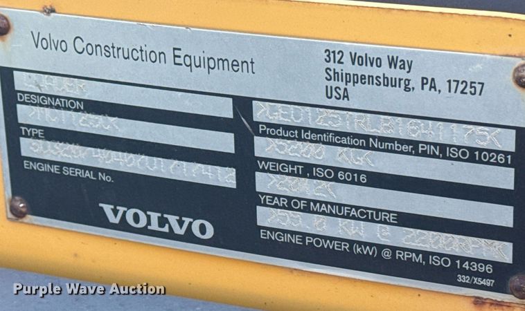 image for item EE7715 2012 Volvo MCT125C tracked skid steer loader