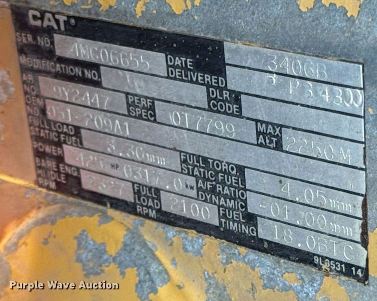 image for item EE7717 1988 Peterbilt 379 dump truck