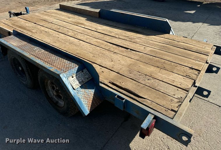 image for item EE7719 1995 Shop built utility trailer