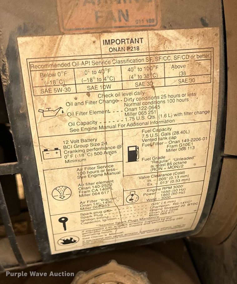 image for item EE7732 Miller  Legend welder/generator
