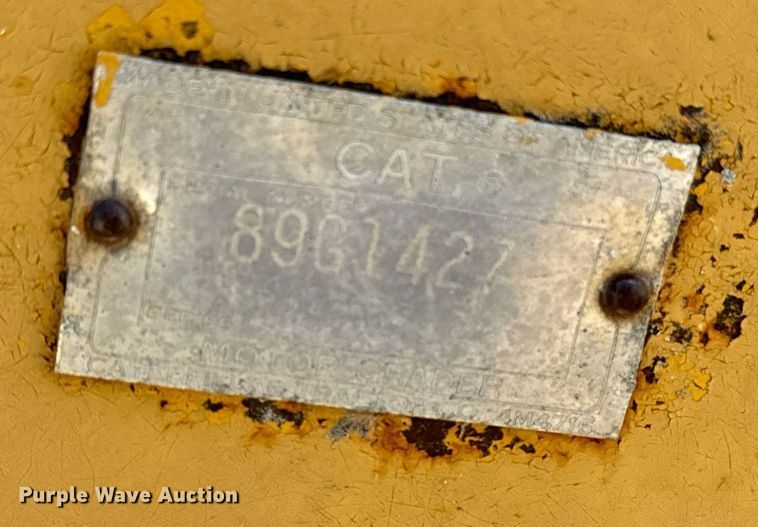 image for item EE7756 1967 Caterpillar 120 motor grader