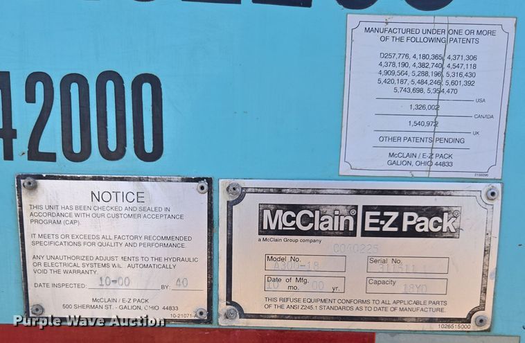 image for item EE7772 2010 International 7300 refuse truck