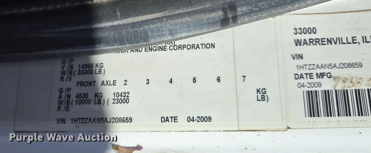 image for item EE7772 2010 International 7300 refuse truck