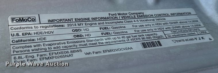 image for item EG0782 2014 Ford F450 Super Duty  bucket truck