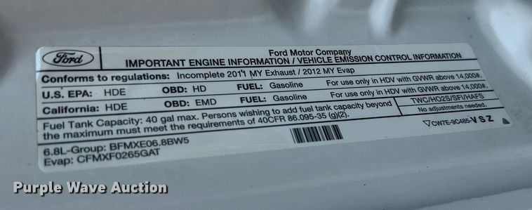 image for item EG0974 2012 Ford F450 Super Duty bucket truck