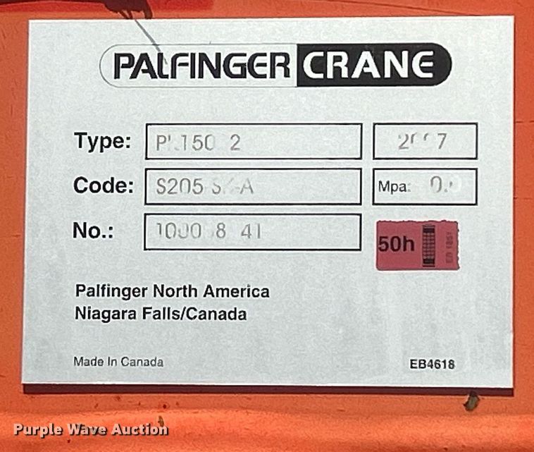 image for item EG1034 2007 Freightliner  Business Class M2 crane truck