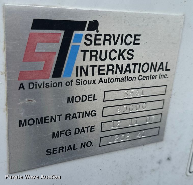 image for item EH7029 2008 Ford F550 Super Duty XL utility / service truck