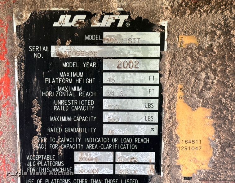 image for item EH7057 2002 JLG 450AJ SII boom lift