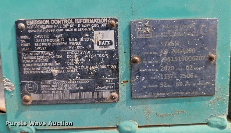 image for item EI8373 2020 Multi Quip STX6H riding trowel