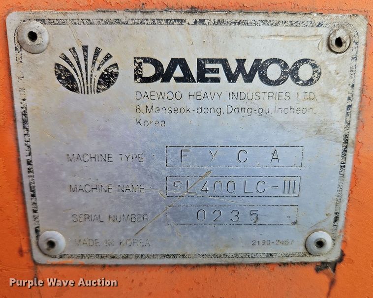 image for item EI8386 1997 Daewoo SL400LC-III excavator