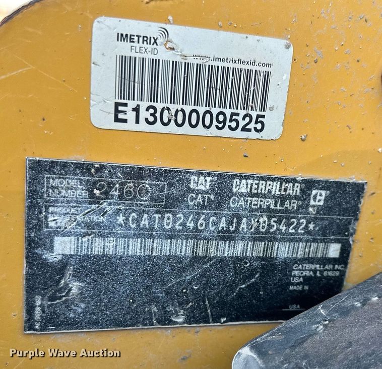 image for item EJ7229 2011 Caterpillar 246C skid steer loader