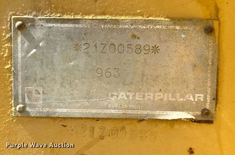 image for item EJ7237 1986 Caterpillar  963 track loader