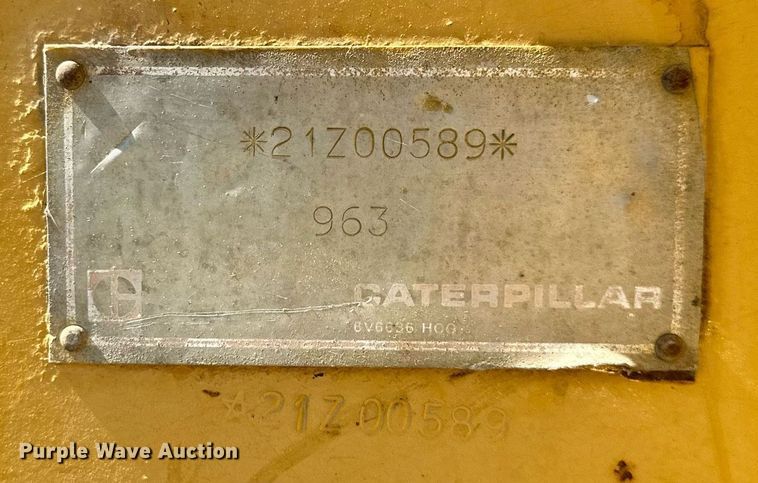 image for item EJ7237 1986 Caterpillar  963 track loader