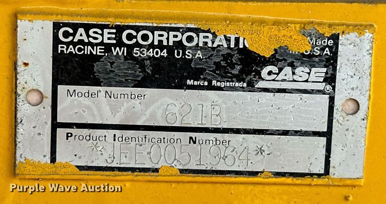 image for item EJ8975 1996 Case 621B wheel loader