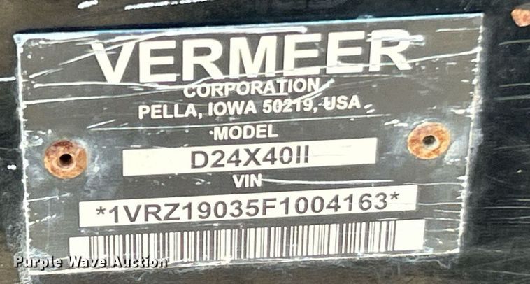 image for item EK3354 2015 Vermeer D24X40II directional boring unit